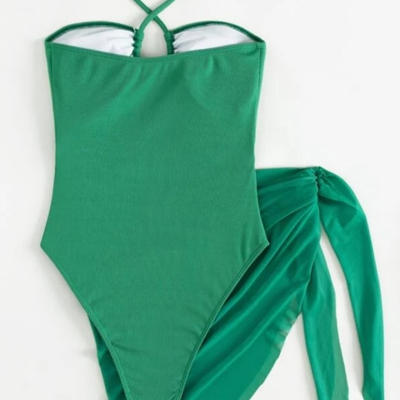 NWOT One-piece halter swimsuit - Picture 3 of 6